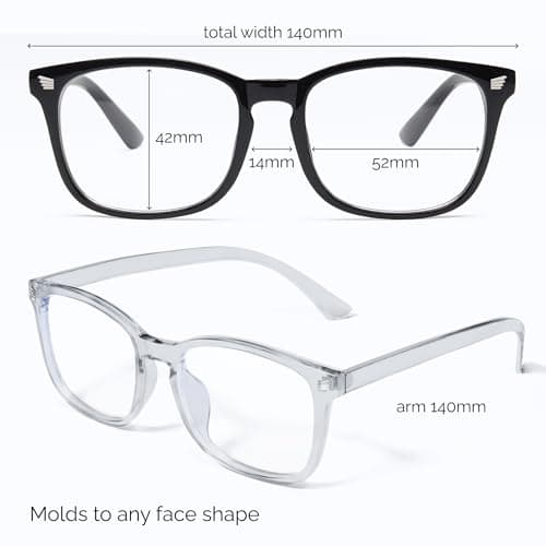 livho High Tech Blue Light Glasses - Advanced Blue Light Blocking Computer Glasses - Screen Fatigue & UV Protection