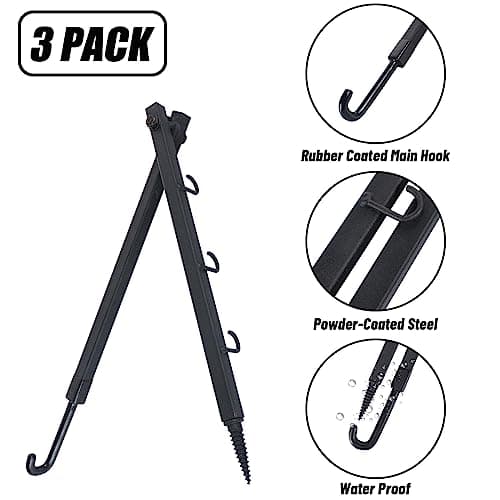 Highwild Tree Stand Bow Hanger Gear Holder Accessory Hook - Pack of 3