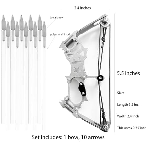 TIETHEKNOT Archery Bow Set Left and Right Hand Compound Bow Hunting Bow Metal Material Catapult RH/LH for Practice Archery