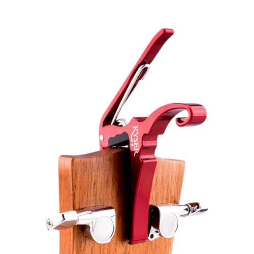 Kyser Quick-Change Guitar Capo for 6-string acoustic guitars, Ruby Red, KG6RA