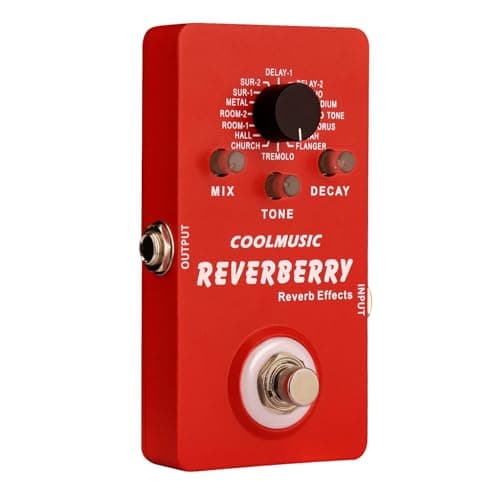 Coolmusic Multi Effects Pedal Digital Guitar Pedal with 16 Effects True Bypass