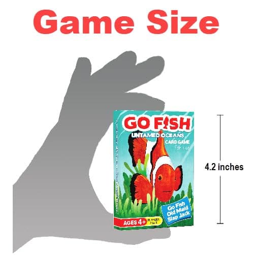 GO FISH Untamed Oceans, a Go Fish Card Game for Kids 4-8 and Up – Play Old Maid and Slap Jack with Same Deck – Easy to Learn – Family, Board Game Night and Classroom Party Fun – Great Gift Idea