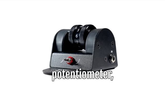 Black Mountain Mini Volume Pedal for Electric Guitar, Acoustic Guitar, Bass, Keyboard, and More - Small, Portable Foot Controlled With Roller Wheel