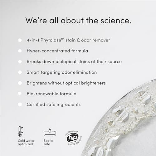 Dirty Labs Hand Wash and Delicates | Scent Free | 32 Loads (8.6 fl oz) | Bio Enzyme Liquid Laundry Detergent | For Fine Silks, Wools, Handwash Garments | Hyper-Concentrated | Non Toxic, Biodegradable | Stain & Odor Removal