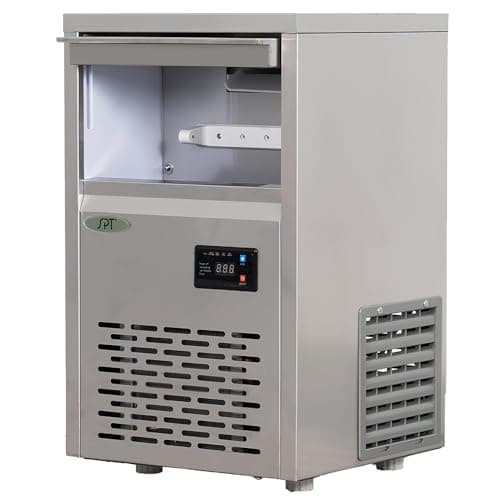 SPT SZB-22 44-lb Automatic Flake Ice Maker in Stainless Steel with Inline Water Filter