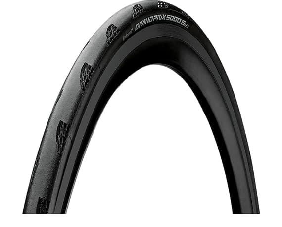 Continental Grand Prix 5000 S TR - Black/Transparent - Tubeless Road Bike Tire | Fast, Light, Durable - BlackChili, Vectran Breaker, LazerGrip, Active Comfort Technology, 2 Pack