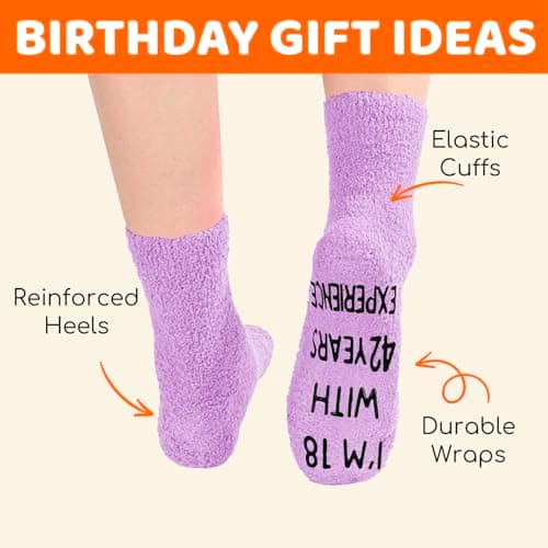 HAPPYPOP Birthday Gifts for Women - Funny Birthday Socks for Her in 50s