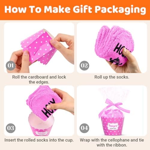 HAPPYPOP 55th 60th Birthday Funny Gifts - Socks for Older Women in Their 50s