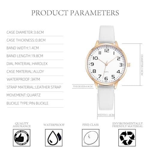 IBSO Women Watches Leather Mesh Strap Round Case Analog Fashion Ladies Wrist Watches