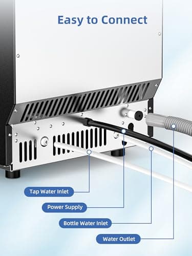COWSAR Commercial Ice Machine, 100Lbs/24H Stainless Steel Undercounter Ice Maker with 33Lbs Storage Capacity, Self-Cleaning Freestanding Ice Machine for Home, Bar, Restaurant, Office, Outdoor