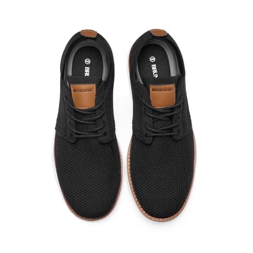 Bruno Marc Men's KnitFlex Breeze Mesh Sneakers Oxford Lace-up Lightweight Casual Walking Shoes