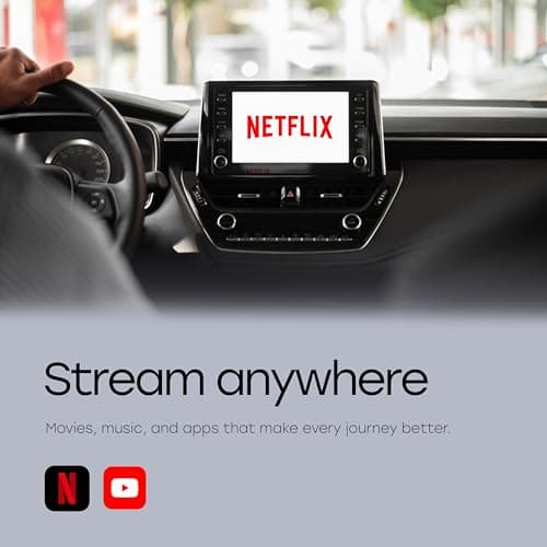 KemPro Smart Box 3-in-1 Wireless CarPlay & Android Auto Adapter with Streaming Apps – Netflix, YouTube, Adapter for Car to Watch TV, Video Player USB A & C
