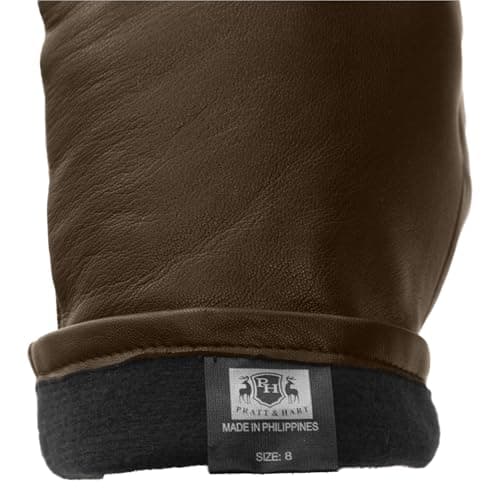 Pratt and Hart Broadway Women’s Leather Gloves with Thinsulate Lining (Sheepskin) Great for Winter Outings, Driving or Skiing