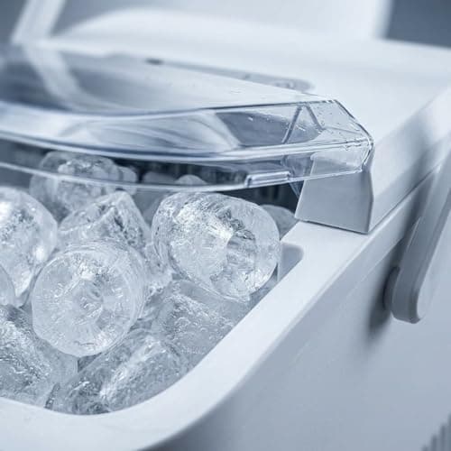 SUMELL Countertop Ice Maker with Handle, 26lbs/24H Portable Ice Machine, Bullet Ice Maker for Home, Kitchen, Camping & Bar