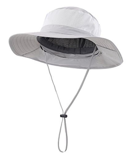 Home Prefer Outdoor UPF50+ Mesh Sun Hat Wide Brim Fishing Hat with Neck Flap Sun Hat for Men Women