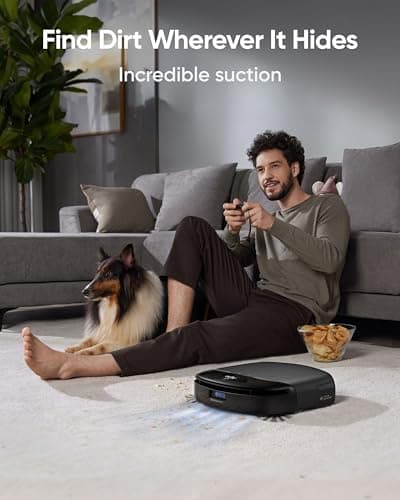eufy Robot Vacuum Omni S1 Pro, HydroJet System with Roller Mop, Robot Vacuum and Mop Combos, Eco-Clean Ozone, Incrediable Suction, Obstacle Avoidance, Auto Mop Washing & Drying, Self-Emptying