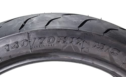 Kenda KM1 (KM001) 110/70R17 Front (54H) & 140/70R17 (66H) Rear Tires for Sport Touring Motorcycles, Radial with High-Speed Stability & Excellent Wet Grip w/Keychain (110/70-17) (140/70-17) (2-Pack)