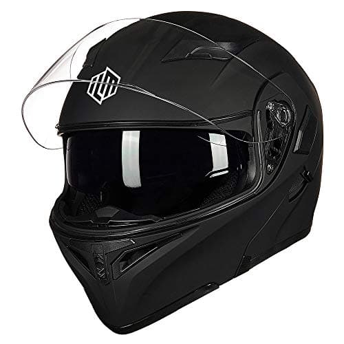 ILM Motorcycle Dual Visor Flip up Modular Full Face Helmet DOT Model 902/902L