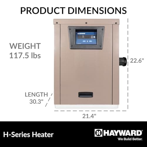 Hayward W3H135FDP H-Series Pool Heater, Beige
