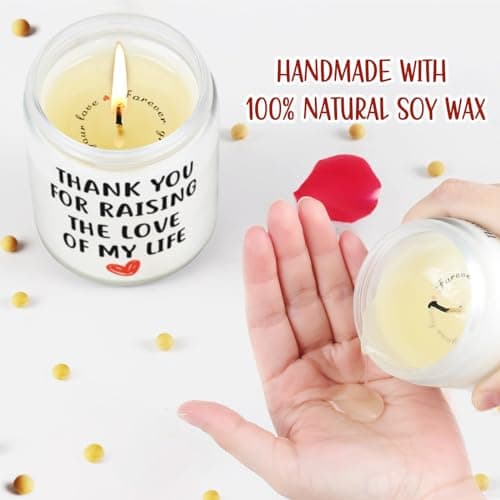 Best Christmas Gifts for Mother in Law Gifts from Daughter Son in Laws - Birthday Gift for Boyfriends Mom, Future Mother in Law Gift Wedding, Lavender and Eucalyptus Scented Candle