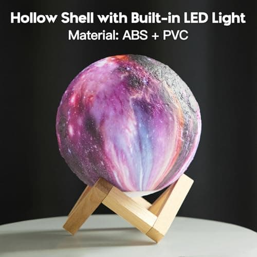 BRIGHTWORLD Moon Lamp Galaxy Lamp 5.9 inch 16 Colors LED 3D Moon Light, Remote & Touch Control Moon Night Light Gifts for Girls Boys Kids Women Birthday