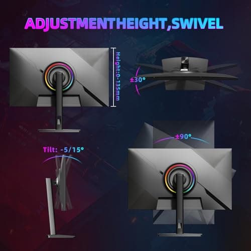 CUNPU 27" 4K 160Hz Ultimate Gaming Monitor, UHD Fast IPS 1ms, G-Sync Compatible & FreeSync, 99% DCI-P3, HDR400, HDMI 2.1 for PS5/Xbox 4K 120Hz, Full Ergonomic Stand