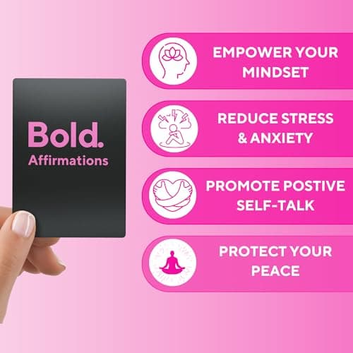Badass Affirmation Cards - 100 Daily Motivational and Inspirational Affirmations for Women - Gifts for Women, Best Friend, and Self Care
