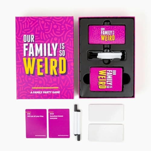 DSS Games Our Family is So Weird [A Family Card Game to Decide Who’s Most Likely to | Game Night Idea for Teens, Adults & Groups | Great for Stocking Stuffers, Christmas, Holiday Party]
