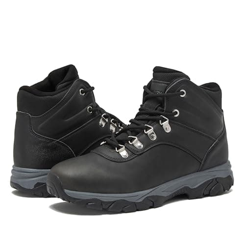 HI-TEC Aspen Mid Waterproof Men's Hiking Boots - Black or Brown, Medium or Wide Lightweight Outdoor Trekking Shoes