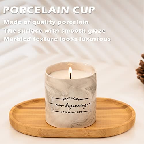 Freejac House Warming Gifts New Home Housewarming Gift for Women Men Friend New Home Gift Ideas New Homeowner Gifts House Warming Decoration Party Decor Porcelain Ceramics Scented Candle B0B66HD4PW
