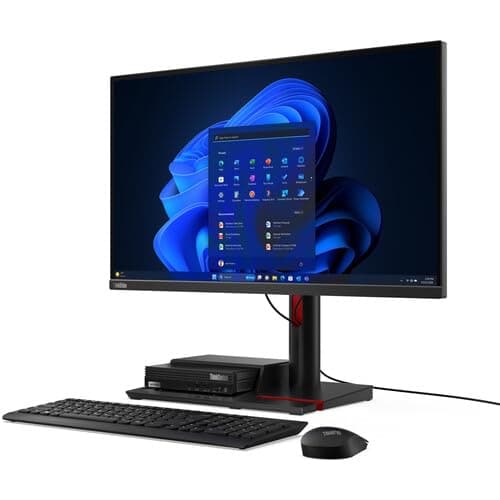 Lenovo ThinkCentre Mini Desktop, Ultra-Fast AMD Ryzen 5 PRO, 16GB RAM, 512GB SSD & 1TB HDD, Wi-Fi 6, Bluetooth5, USB-C, HDMI, Display Port, RJ-45, Windows 11 Pro – Tiny Computer for Everyday Tasks