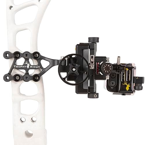Trophy Ridge Digital React Trio Bow Sight - 2 Micro Adjustable Horizontal Pins, 1 Vertical Pin, Digital Readout, Fast Setup, Dead Set Accuracy, 5 Customizable Profiles, 4 Brightness Settings