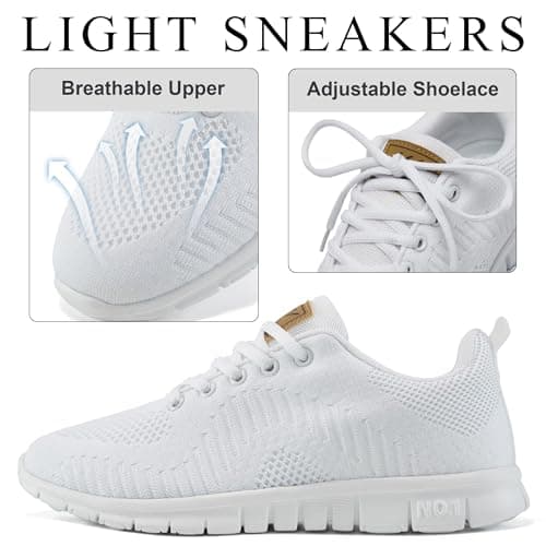 Alicegana Womens Sneakers Tennis Shoes Lightweight Non Slip Casual Walking