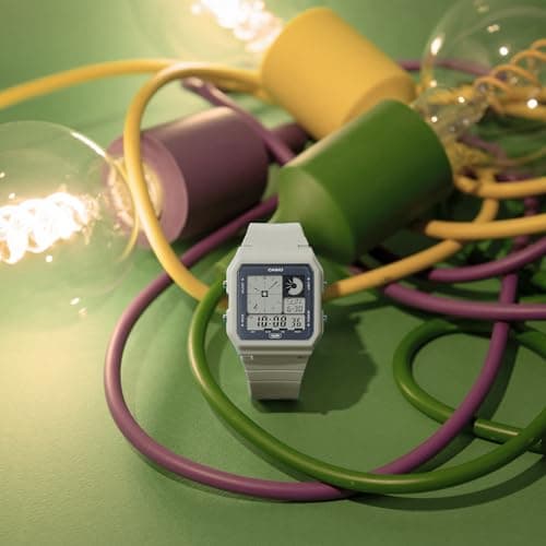 Casio POP Bio-Based Renewable Band LED Backlight Daily Alarm Digital Watch