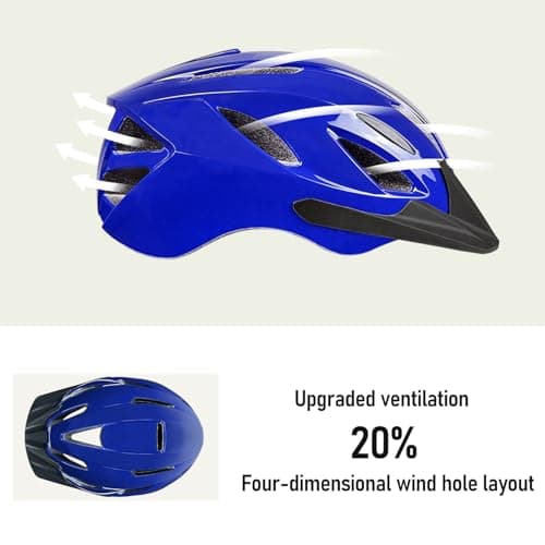 Lightweight Adult Bike Helmet Only 280g - CPSC Certified Bicycle Helmet for Men Women with 15 Air Vents, Adjustable Dial Fit, Removable Liner & Visor, Road Cycling Helmet Size 58-62cm