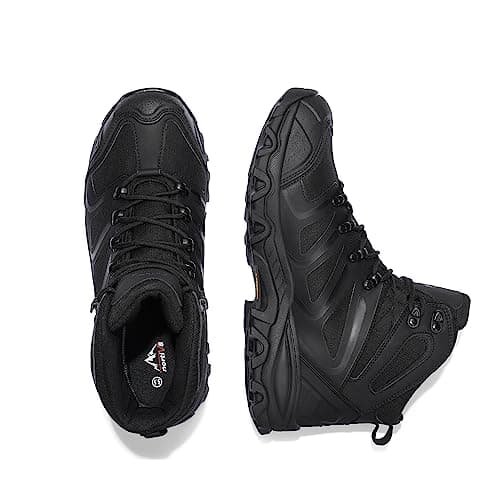 NORTIV 8 Men's Ankle High Waterproof Hiking Boots Outdoor Lightweight Shoes Trekking Trails Armadillo