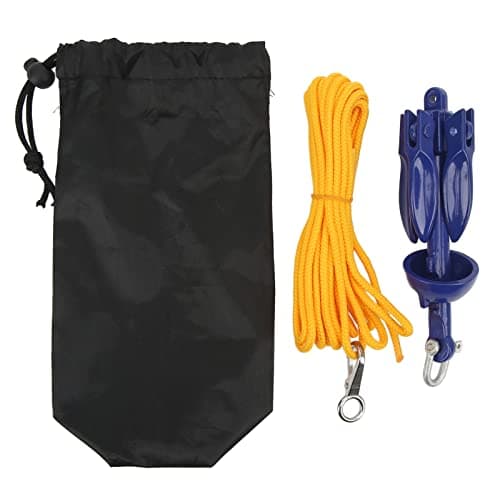 Marine Aluminium Foldable Kayak with Yellow Rope for Fishermen