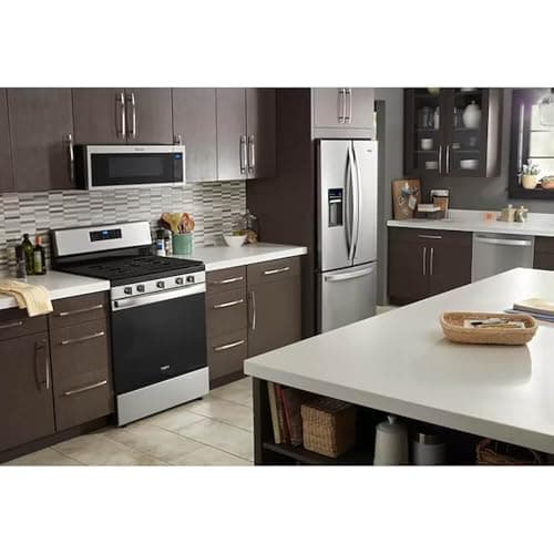 Whirlpool 30 Inch French Door Refrigerator with 19.7 Cu. Ft. Capacity, Internal Ice Maker, Water Dispenser, Spill-Proof Glass Shelves, EveryDrop® Filtration and Fast Cool: Stainless Steel