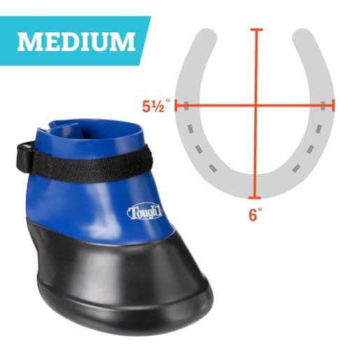 Tough 1 Hoof Saver Boot, Royal Blue, Medium