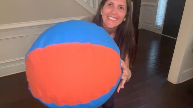 Herding Ball for Dogs - 18" Dog Herding Ball, Agility Equipment, Herding Ball for Australian/German Shepherd Collie, Dog Toys for Christmas/Birthday Gifts (Blue, Medium - 18")