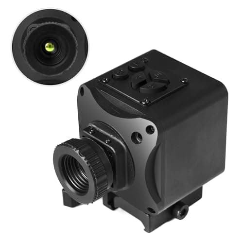 Thermal Imaging Night Vision Scope for Hunting – 320 * 240 Resolution Infrared Thermal Scope with Crosshair & Red Laser Aiming, Waterproof, 3X Zoom, Long Battery Life, Fits 21mm Rail
