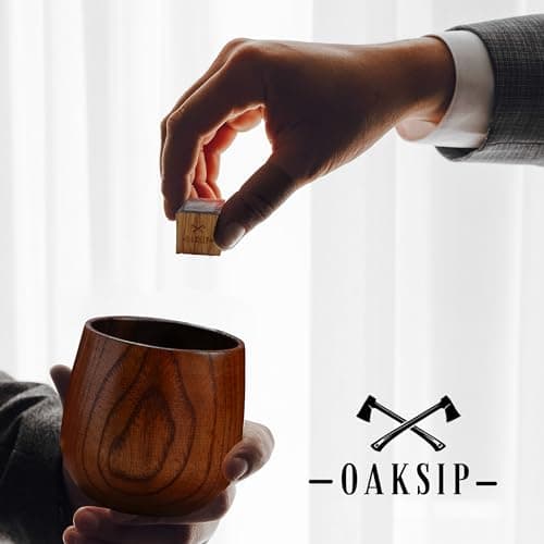 The Original Charred Wooden Bourbon Drinking Glass | Charred Old Fashioned Glass | Bourbon Gifts for Men, Dad, or Brother | Whiskey Gifts