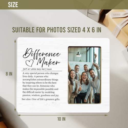Difference Maker Definition Gifts Picture Frame, Difference Maker Gifts Picture Frame for Employees Coworker Colleage B0GGBWY5C7