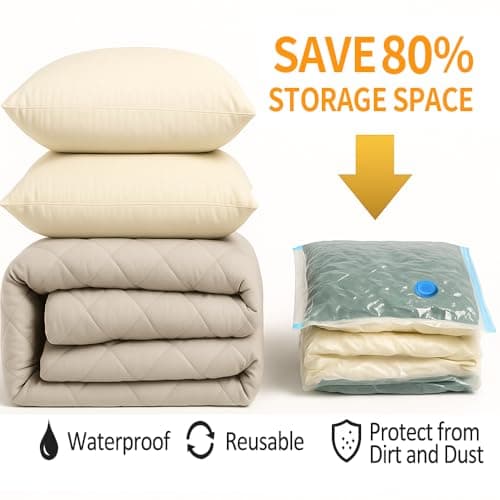 Vacuum Storage Bags for Travel and Home,Space Saver Bags for Clothes,(with Electric Pump and Hand Pump, Large,2(40 * 60) 2(50 * 70) 2(60 * 80) 2(80 * 100))