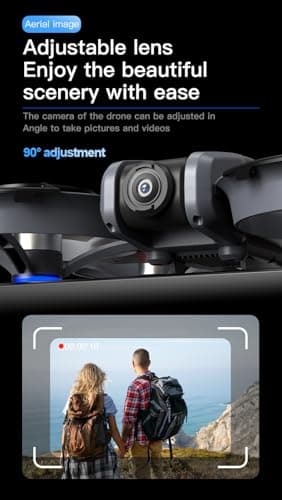FPV Drone with Camera and VR Glasses, Brushless Motor Optical Flow Cool LED Lights Drones Dual Camera Switch RC Quadcopter 2 Batteries VR Drones for Beginners Adults X226 Drone