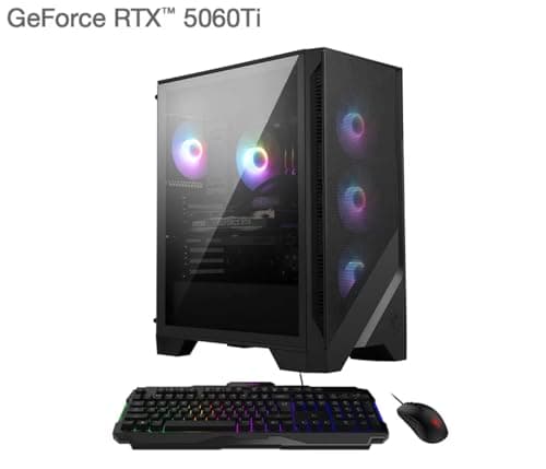msi Codex R2 AI 2nd AI Gaming Desktop PC (Intel Ultra 7-265, GeForce RTX 5060 Ti 8GB GDDR7, 32GB DDR5, 2TB PCIe SSD, Win 11 Pro) w/USB-C Dock