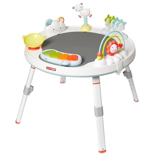 Skip Hop Baby Activity Center: Interactive Play Center with 3-Stage Grow-with-Me Functionality, 4mo+, Silver Lining Cloud