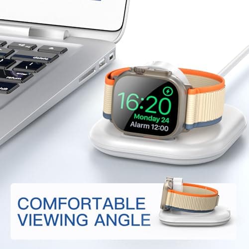 for Apple Watch Magnetic Charging Dock - Fast Magnetic Charger Stand, Compatible with Apple Watch Series 2/3/4/5/6/7/8/9/10/Ultra 1 2, Supports Nightstand Mode, Portable Design for Travel