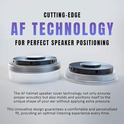 I A S U S High Def XSound 4 Helmet Speakers - Motorcycle Snowboard Helmet Speakers - Works with Most Comms with Earbud Ports – Includes Accessories for Install