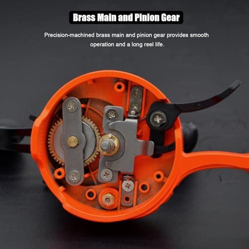 Inline Ice Fishing Reel, Lightweight Graphite Body and Spool, Instant Anti-Reverse, 2.5:1 Gear Ratio, Sensitive Trigger System for One-Handed Operation, Hardwater Fishing for Beginners